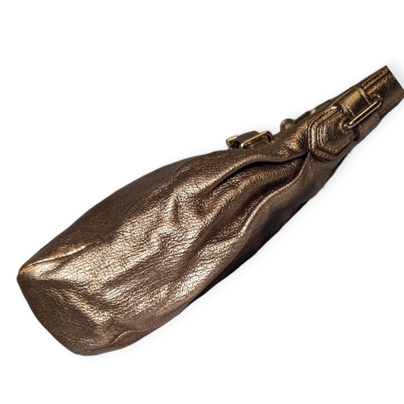 Coach Ashlyn Chelsea Hobo Bag Leather  Pewter Metallic Shoulder Bag Purse 18211 - Picture 3 of 13